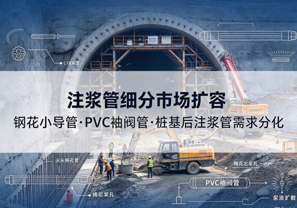 罗定注浆管细分市场扩容，隧道钢花小导管、PVC 袖阀管、桩基后注浆管需求分化
